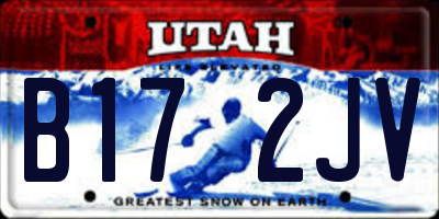 UT license plate B172JV