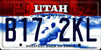 UT license plate B172KL