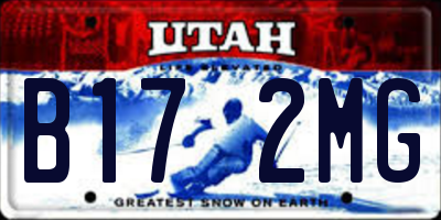 UT license plate B172MG