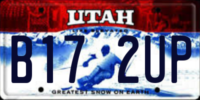 UT license plate B172UP