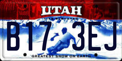 UT license plate B173EJ