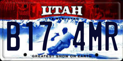 UT license plate B174MR