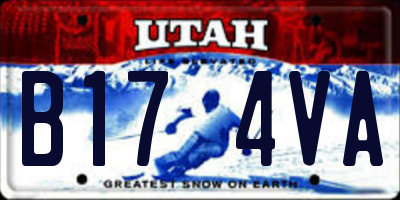 UT license plate B174VA