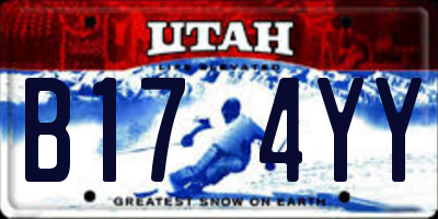 UT license plate B174YY