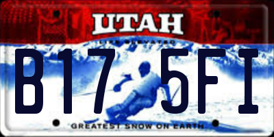 UT license plate B175FI