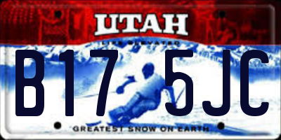 UT license plate B175JC