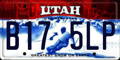 UT license plate B175LP