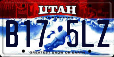 UT license plate B175LZ