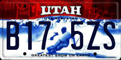 UT license plate B175ZS