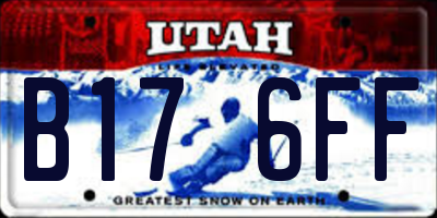 UT license plate B176FF