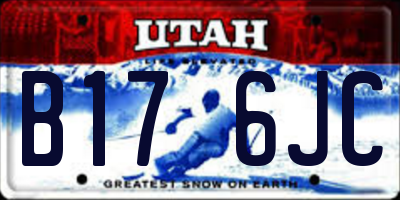 UT license plate B176JC