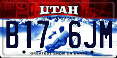 UT license plate B176JM