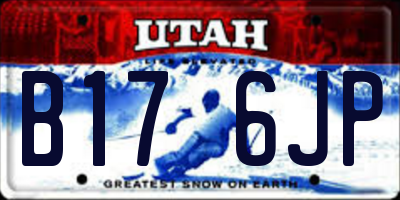 UT license plate B176JP