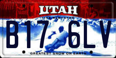 UT license plate B176LV