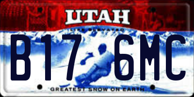 UT license plate B176MC