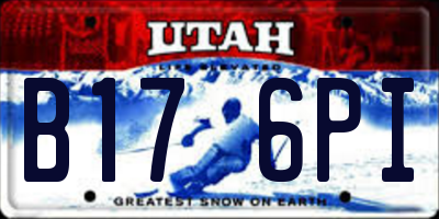 UT license plate B176PI