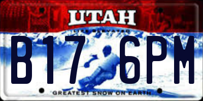 UT license plate B176PM