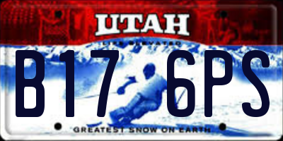 UT license plate B176PS