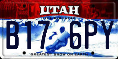 UT license plate B176PY