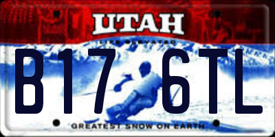 UT license plate B176TL