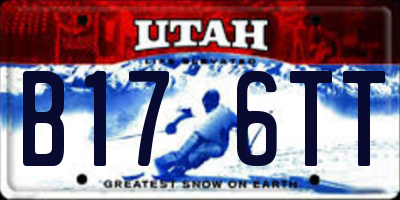 UT license plate B176TT