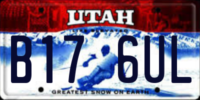 UT license plate B176UL