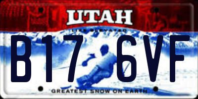 UT license plate B176VF