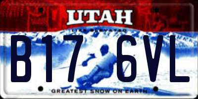 UT license plate B176VL