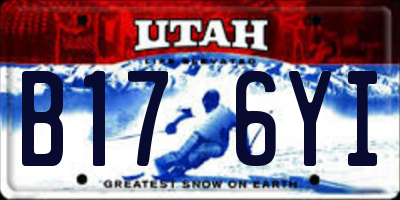 UT license plate B176YI
