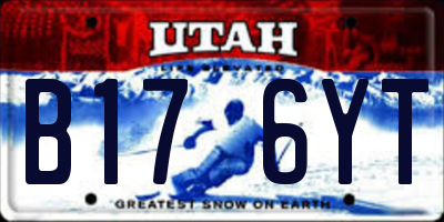 UT license plate B176YT