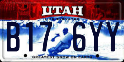 UT license plate B176YY