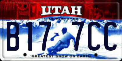 UT license plate B177CC