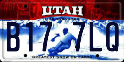 UT license plate B177LQ