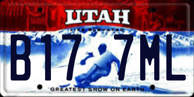 UT license plate B177ML