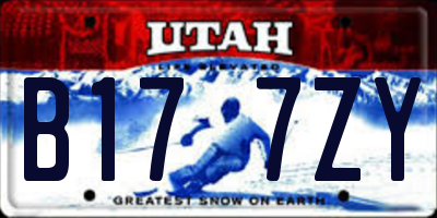 UT license plate B177ZY