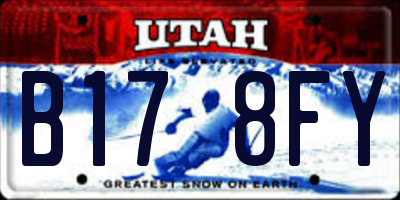 UT license plate B178FY