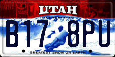 UT license plate B178PU