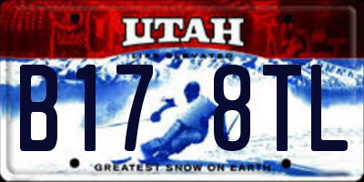 UT license plate B178TL