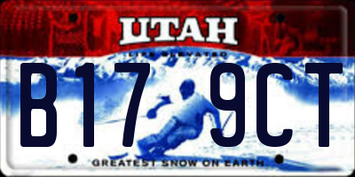UT license plate B179CT