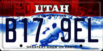 UT license plate B179EL