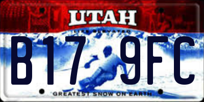 UT license plate B179FC
