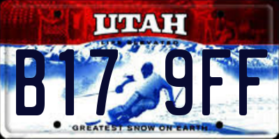 UT license plate B179FF