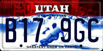 UT license plate B179GC
