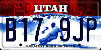 UT license plate B179JP