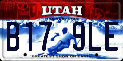 UT license plate B179LE