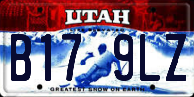 UT license plate B179LZ