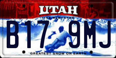 UT license plate B179MJ