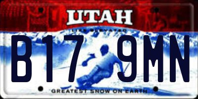 UT license plate B179MN
