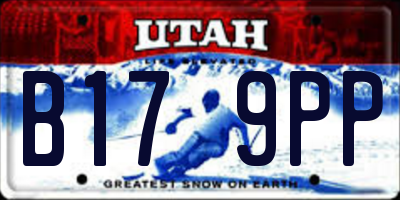 UT license plate B179PP