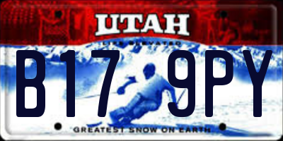 UT license plate B179PY